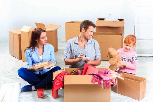 Organised packing process for a flat relocation in Haringey