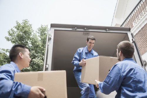 Removal van prepared for a local move in Haringey