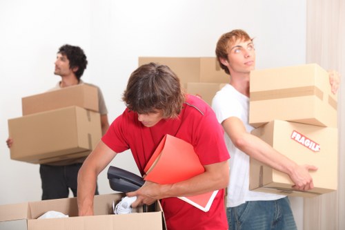 Commercial moving truck service for a Haringey office