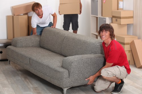 Unpacking household items into a new home in Haringey